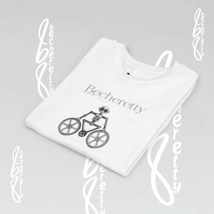 Youth T'Shirt - Becheretty Graphic Design - Cool Robot Bicycle - Perfect for Bike Lovers
