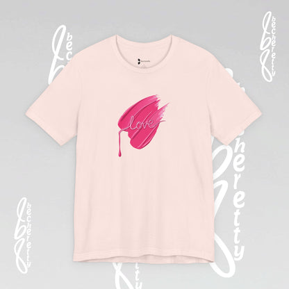 Love Brushstroke T-Shirt - Art Graphic Minimalist Becheretty - Special gift for your sweetheart