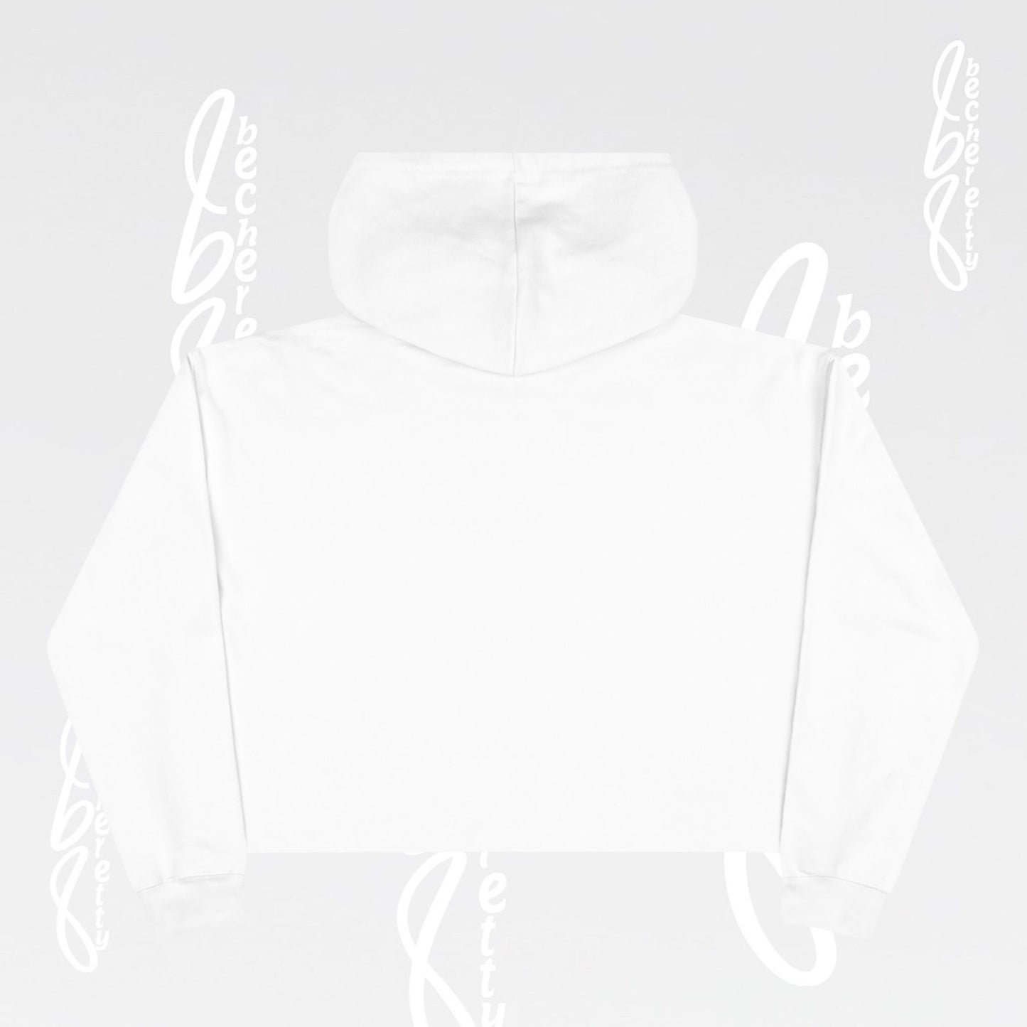Artistic Necklace Graphic Crop Hoodie Becheretty - Minimal Fashion expression for Art Lovers