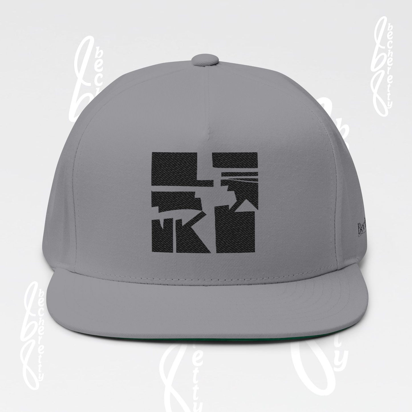 Baseball Cap - Art Graphic Becheretty - Stylish Embroidered Flat Bill Cap for Trendsetters