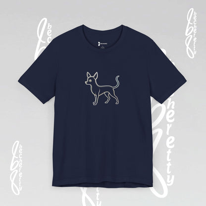 Chihuahua T-Shirt Unisex - Minimalist Art Graphic Becheretty - Trendy Tee - Casual Wear
