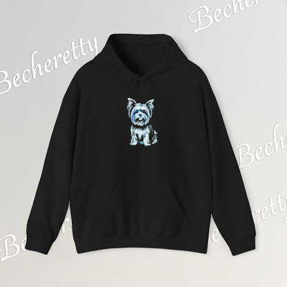 Yorkshire Hoodie- Art Graphic  Becheretty - A great gift idea for Yorkie lovers & friends.