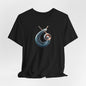 Abstract Nautical Wave Tee - Minimalist Anchor & Shell Graphic Becheretty - Perfect Gift for Art Lovers