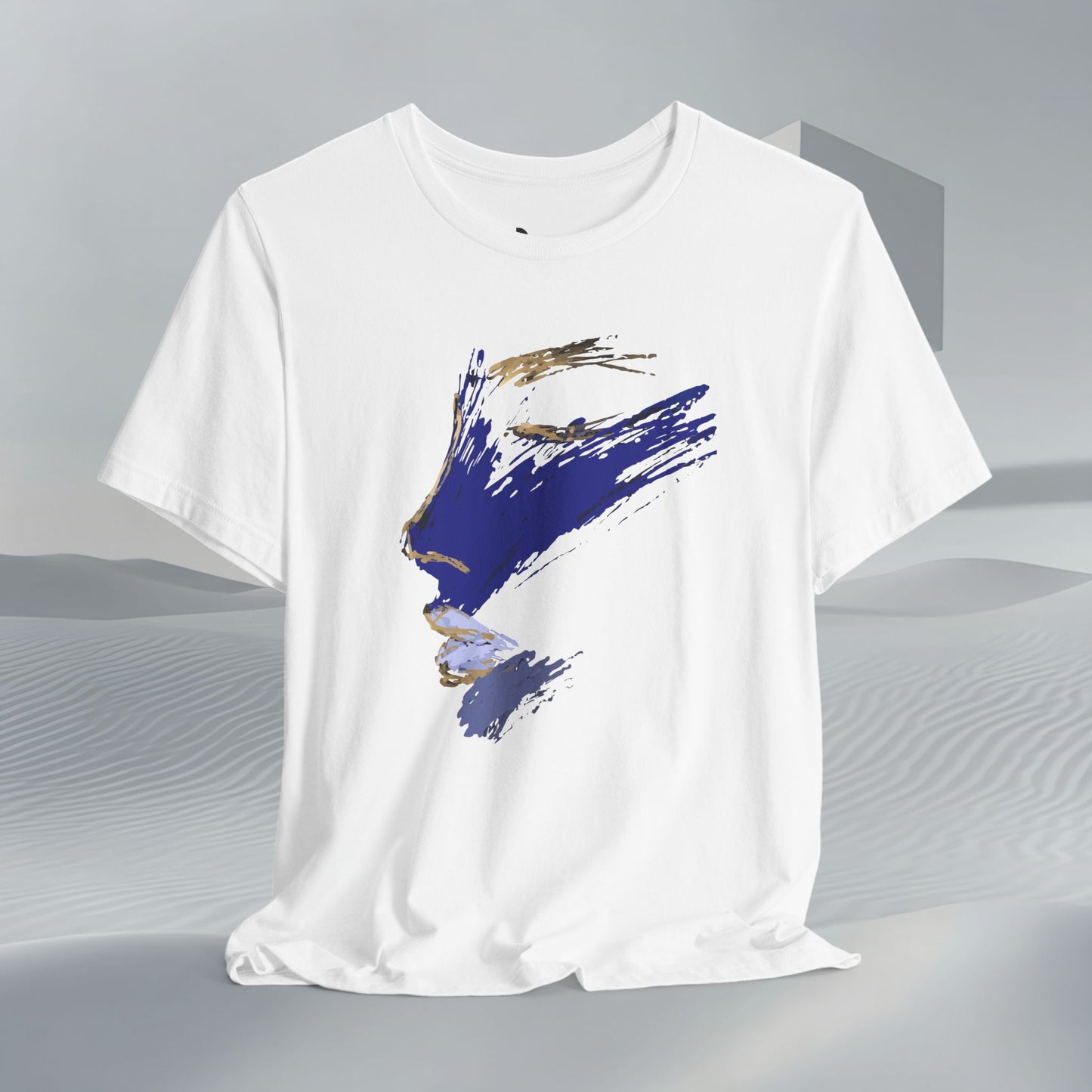 Midnight Motion Abstract Brushstroke T-Shirt — Original Art Minimalist Becheretty