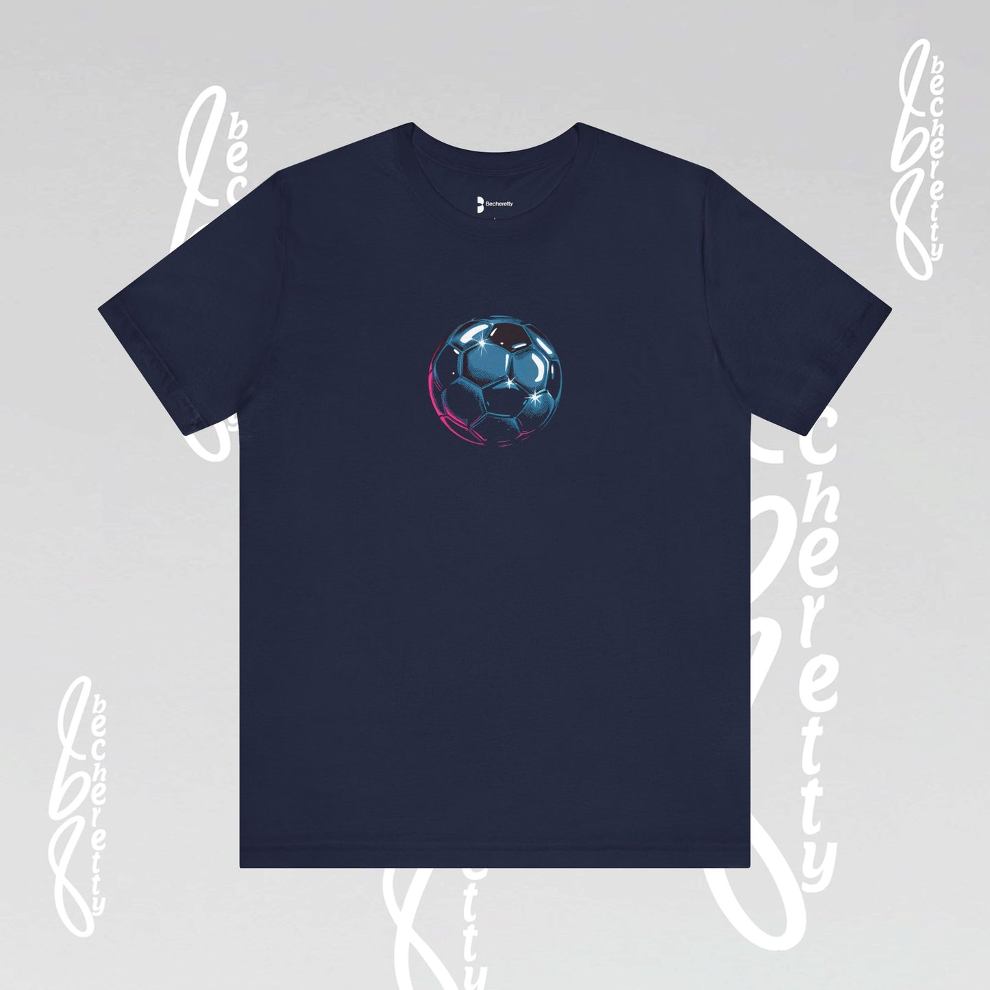 Artistic Soccer Ball T-Shirt - Becheretty Art Graphic - Active Lifestyle / Casual Wear