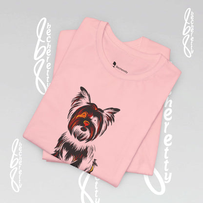 Yorkie T'Shirt - Art Graphic Becheretty - Perfect gift for Pets Lovers - Casual Wear