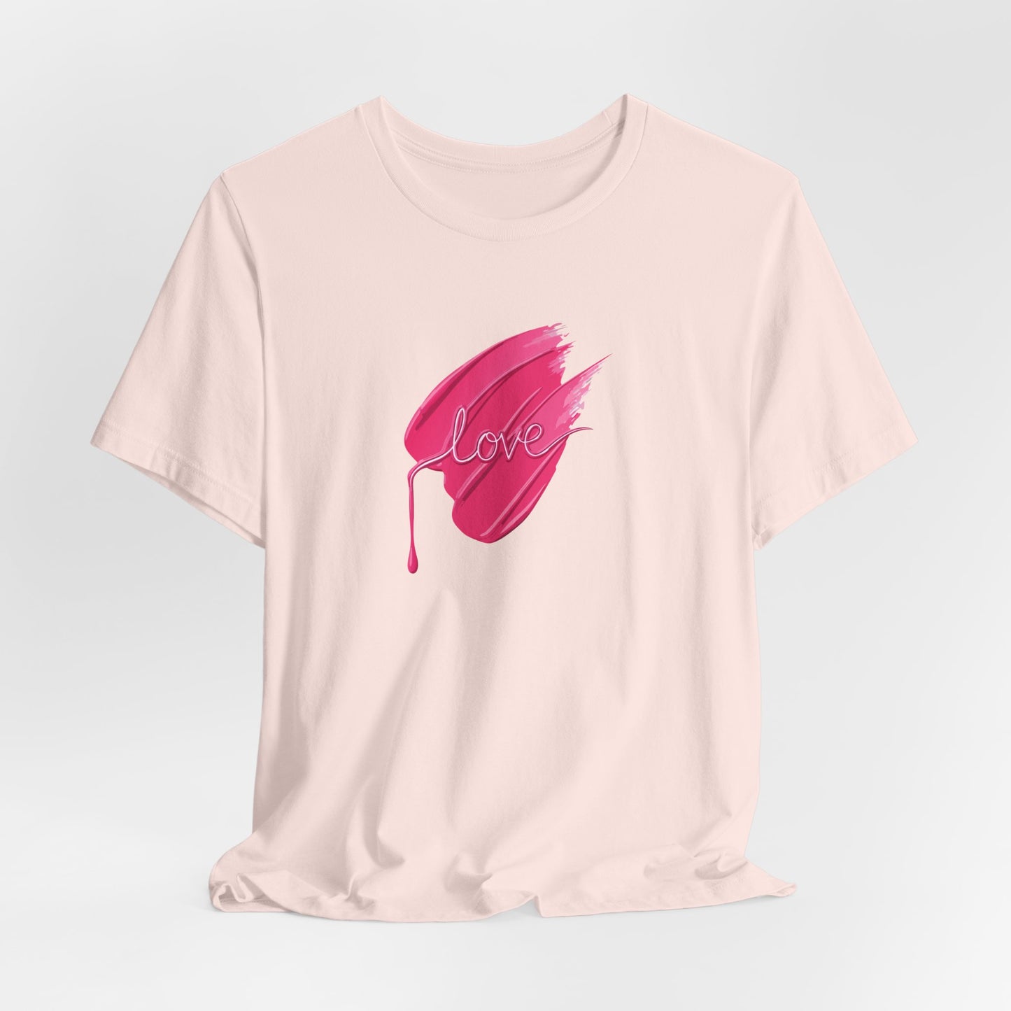 Love Brushstroke T-Shirt - Art Graphic Minimalist Becheretty - Special gift for your sweetheart