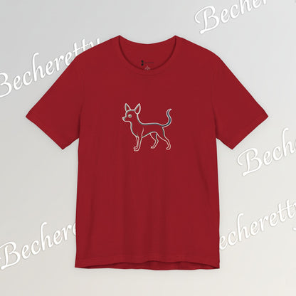The Minimalist Muse: Chihuahua Line Art Tee Becheretty - "dog lovers"— less is often much more.