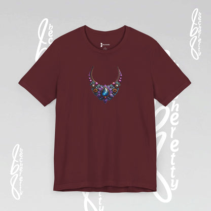 Colorful Necklace Design - Bohemian Inspire - Short Sleeve T'Shirt - Perfect gift for women