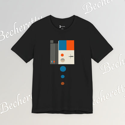 Artistic Graphic T-Shirt Becheretty - Perfect Gift for Art Lovers - Bauhaus-inspired geometric artwork