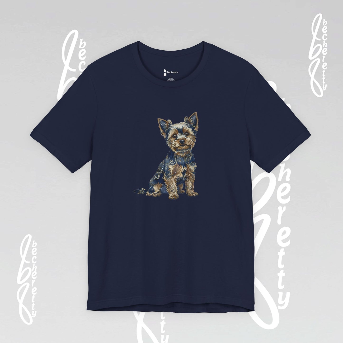 Yorkie T'Shirt - Art Graphic Becheretty - Perfect gift for Pets Lovers - Casual Wear