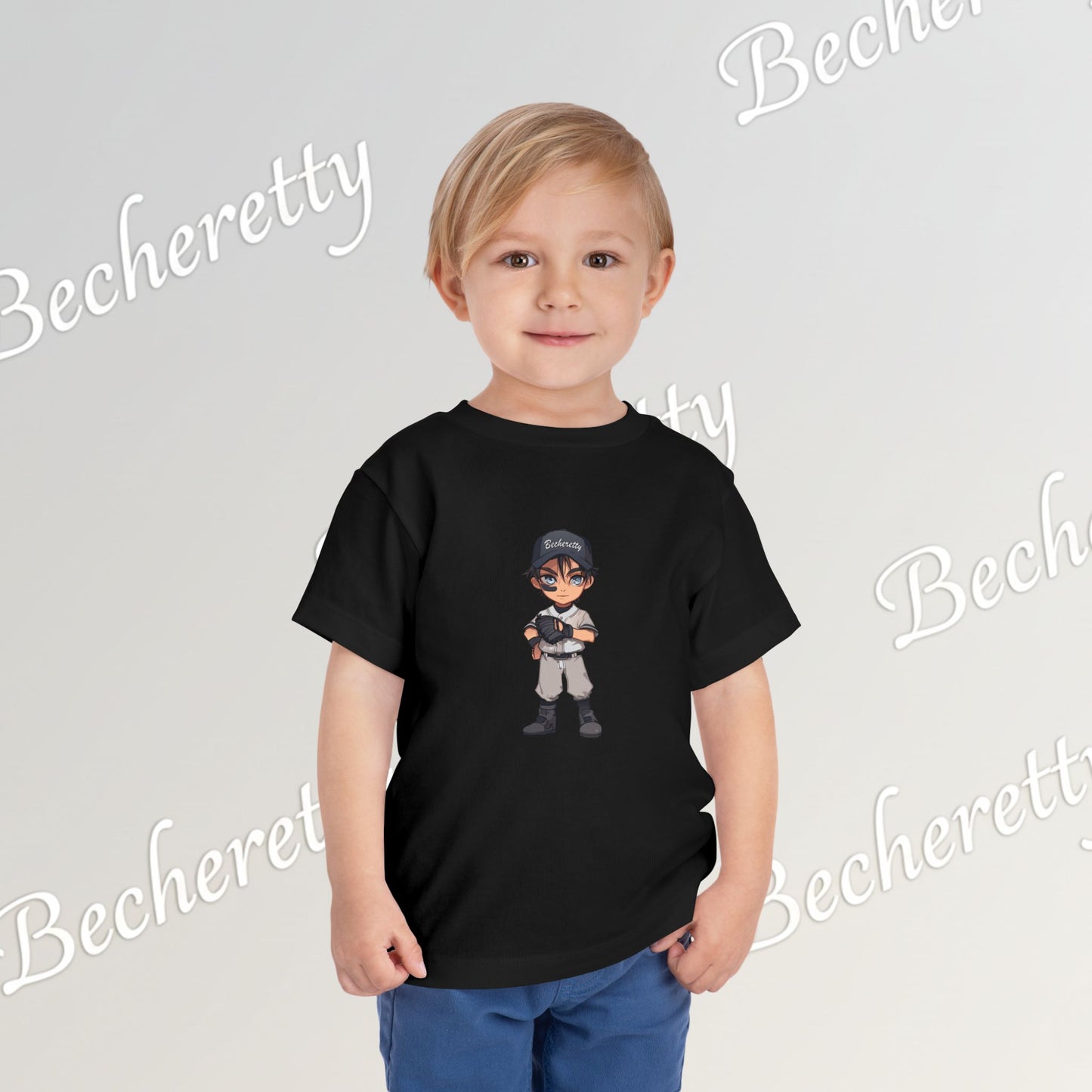 Toddler T-Shirt - Baseball Graphic Becheretty - Day Game, birthday gift - Day game & Casual wear