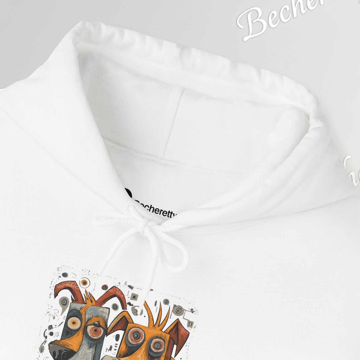 Twin Instincts Hoodie Becheretty - Perfect for art-driven fashion, and anyone who wears instinct as identity.