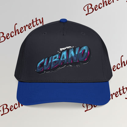 Snapback Baseball Cap "Cubano"  — Graphic Art Becheretty - Stylish companion for laid-back meetups - Gift Cap idea.