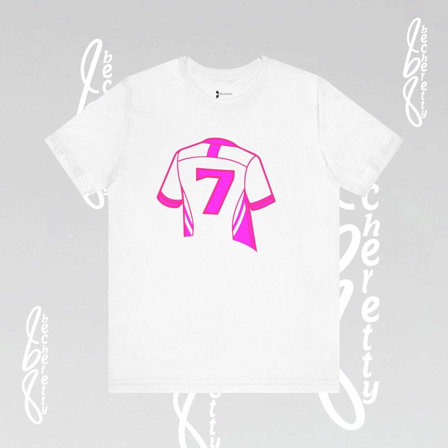 Soccer T-Shirt Number 7 - Art Minimalist Graphic Becheretty - New style of t-shirt for soccer fans, casual wear