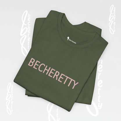 Becheretty  T-Shirt - Short Sleeve- Casual Style, Unisex - Relaxed Fit Top - Everyday wear