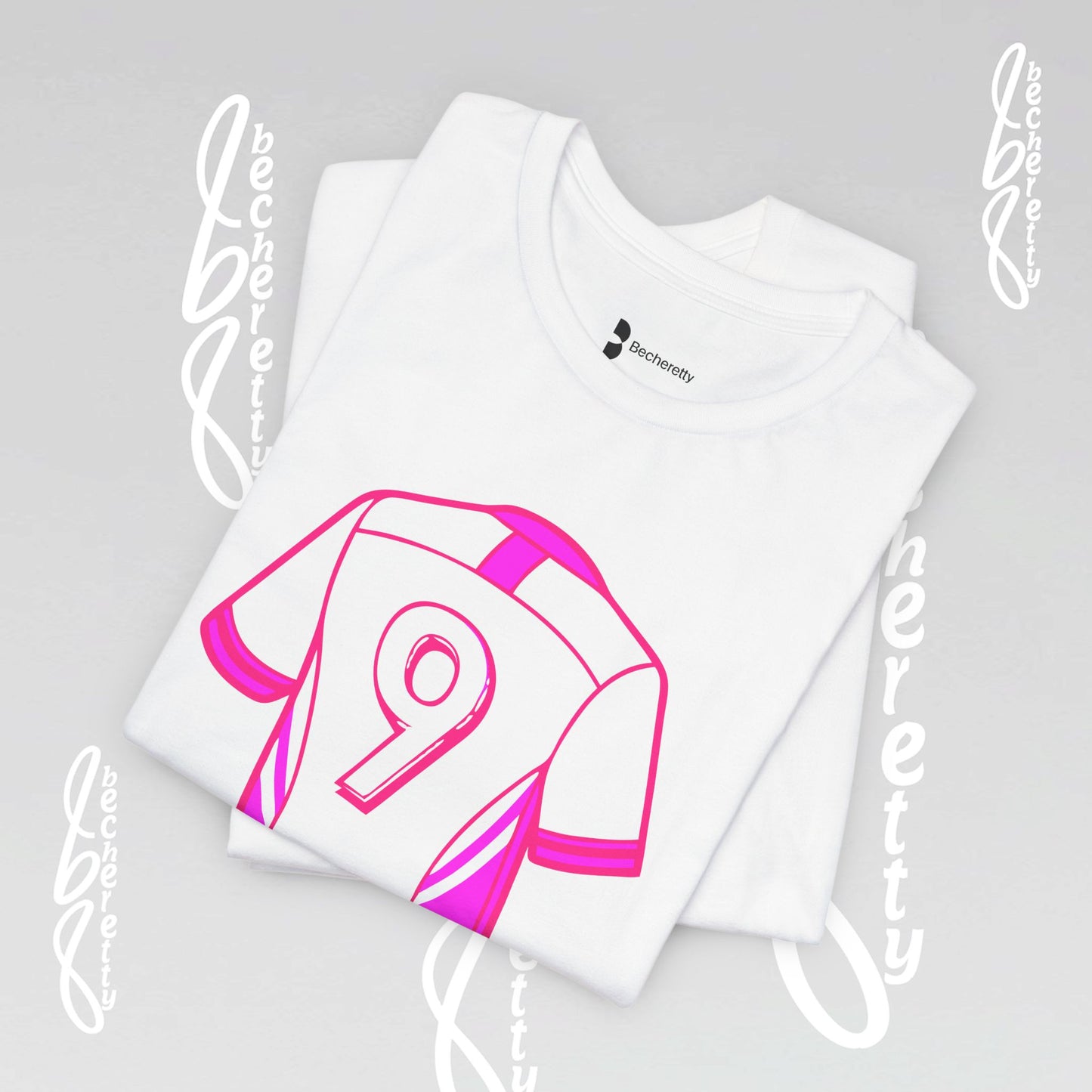 T-Shirt Number 9 - GOAL- Art Graphic Becheretty - Perfect Gift for Soccer Lovers - Casual Wear