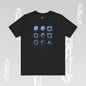 Graphic "Abstract Geometrics" T-Shirt Becheretty - Short Sleeve - Art Minimalist - Casual Wear