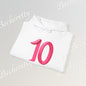 The "Perfect 10" Signature Hoodie - Art Minimalist Becheretty - Perfect balance between soft aesthetics and high-impact style.