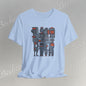 Abstract figurative illustration T-Shirt Becheretty - Geometric, totem-inspired composition - Wearable Art
