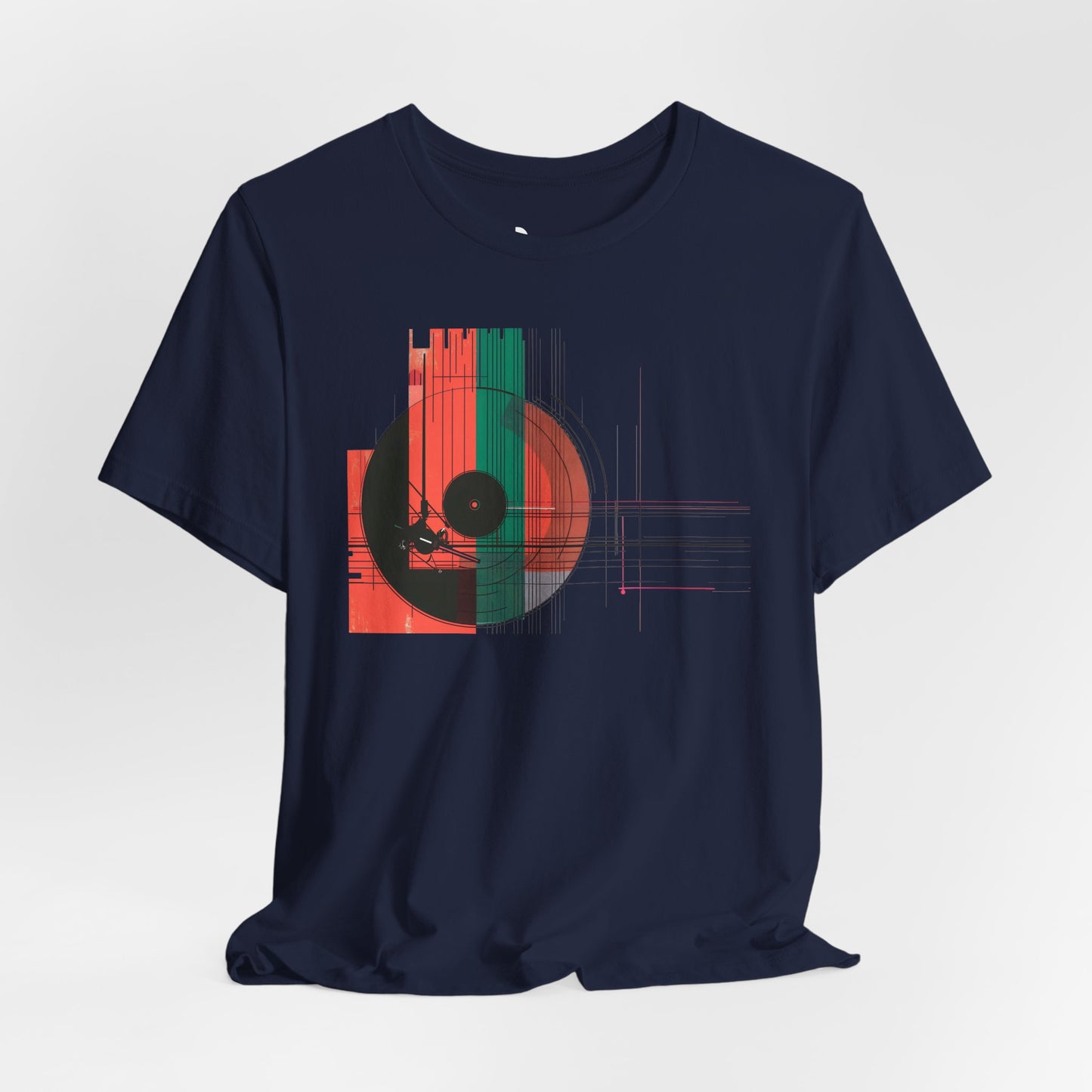 Minimalist Cubist Vinyl Tee - Art Graphic Becheretty - Spin your style in a new direction.
