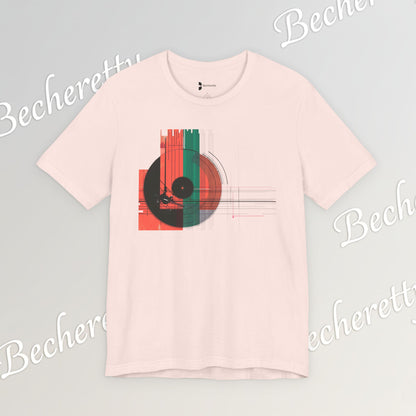 Minimalist Cubist Vinyl Tee - Art Graphic Becheretty - Spin your style in a new direction.