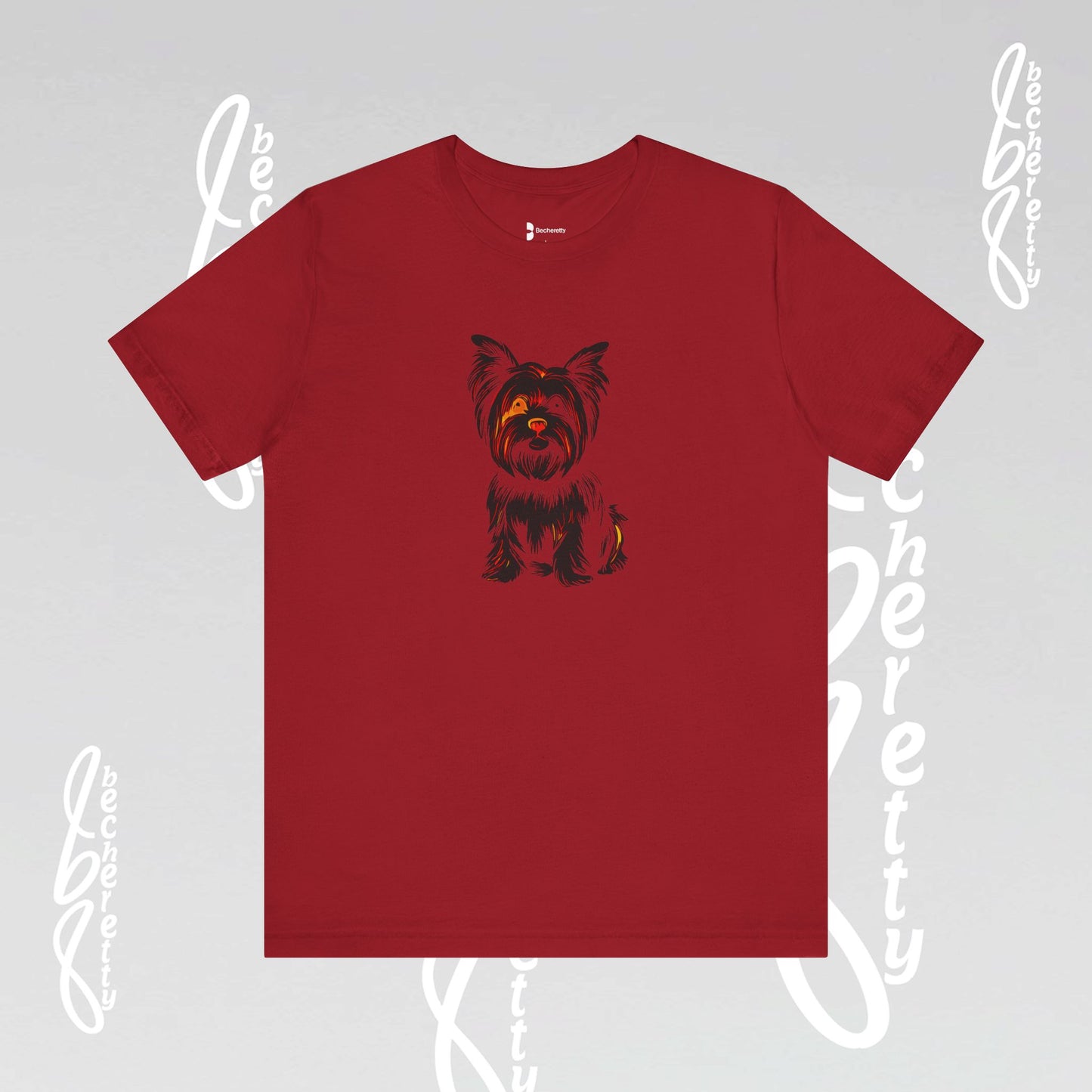 Yorkie T'Shirt - Art Graphic Becheretty - Perfect gift for Pets Lovers - Casual Wear