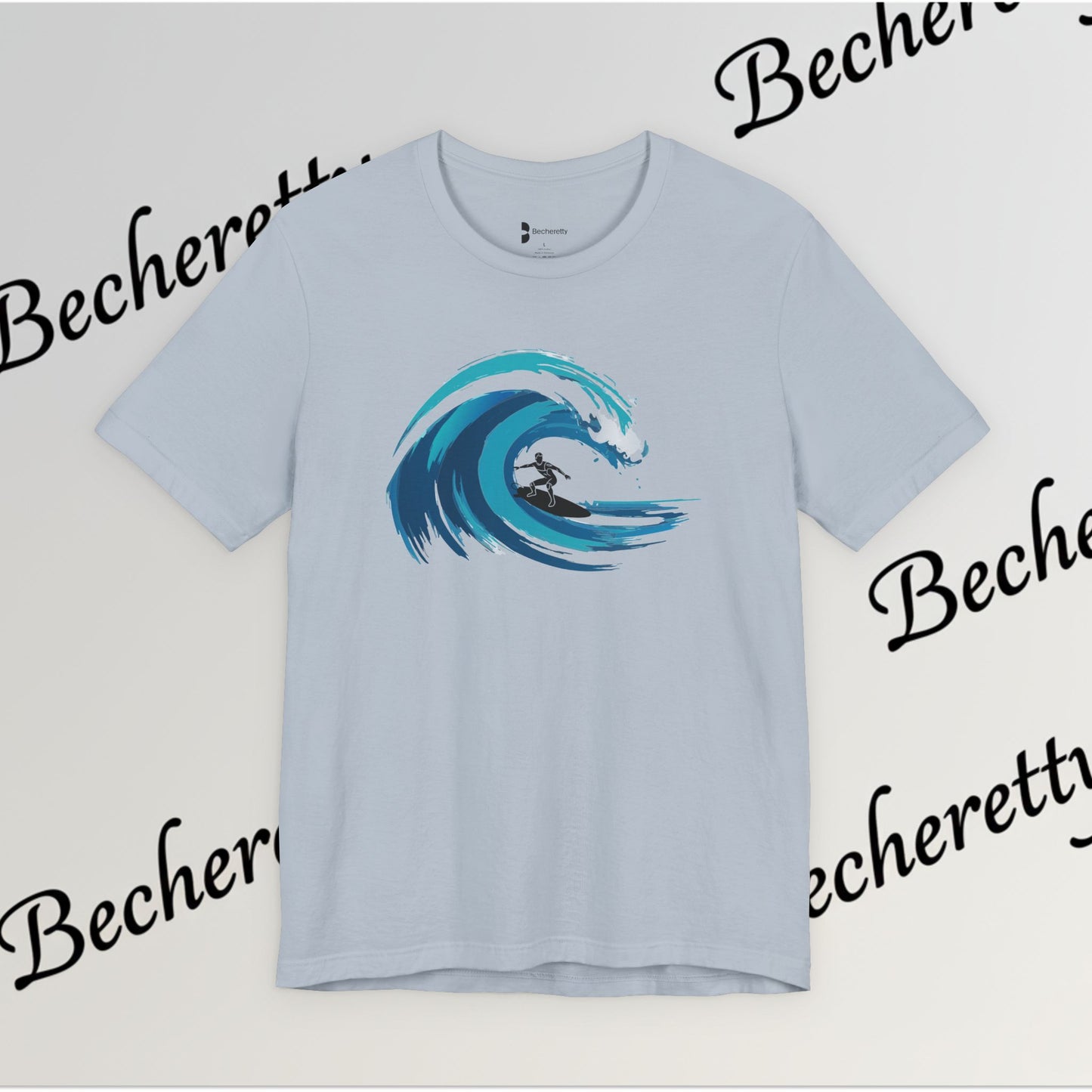 Ocean Wave Surf Tee — The Art of Surf - Graphic Minimalist Becheretty - Surfing is just painting — the ocean is the brush