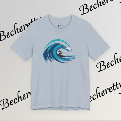 Ocean Wave Surf Tee — The Art of Surf - Graphic Minimalist Becheretty - Surfing is just painting — the ocean is the brush