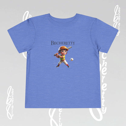 Toddler T-Shirt - Baseball Graphic Becheretty - Day Game, birthday gift - Summer
