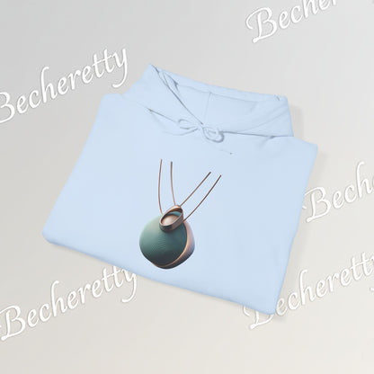 Abstract 3D Geometric Necklace Hoodie - Art Graphic Becheretty - Unisex, Original Gift for Friends