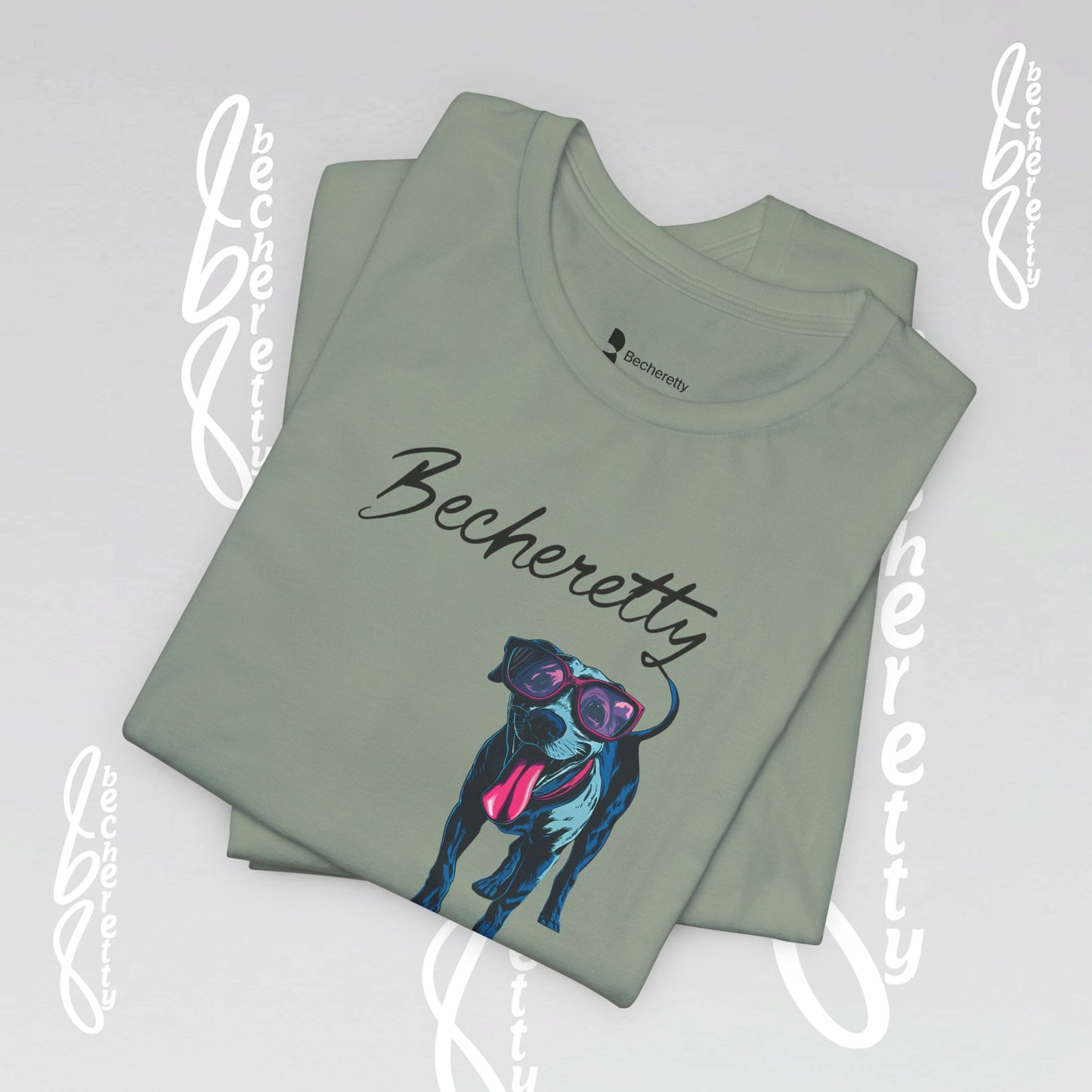 Dog Lovers T-Shirt Unisex - Art Graphic Becheretty - Unique Pet Apparel - Casual Wear