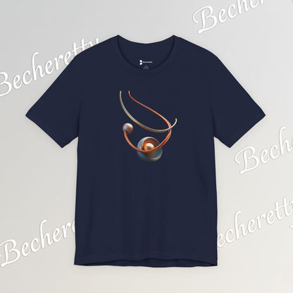 Artistic Graphic T-Shirt Becheretty - Stylish Necklace Design - Casual Wear, Gift for Art Lovers, Summer Fashion, Everyday Comfort