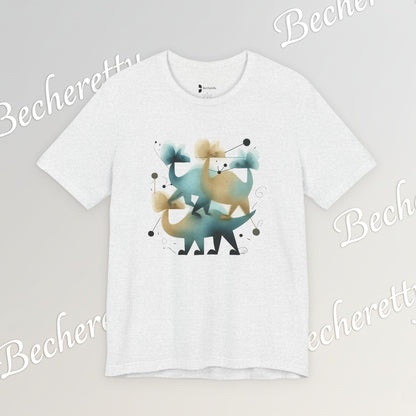 Abstract Balance "Dino"  Modern Graphic T-Shirt - Art Graphic Becheretty - Original abstract Illustration