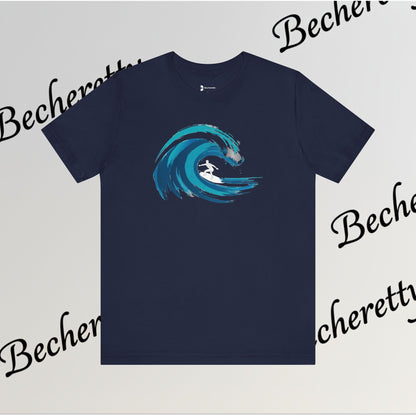 Ocean Wave Surf Tee — The Art of Surf - Graphic Minimalist Becheretty - Surfing is just painting — the ocean is the brush