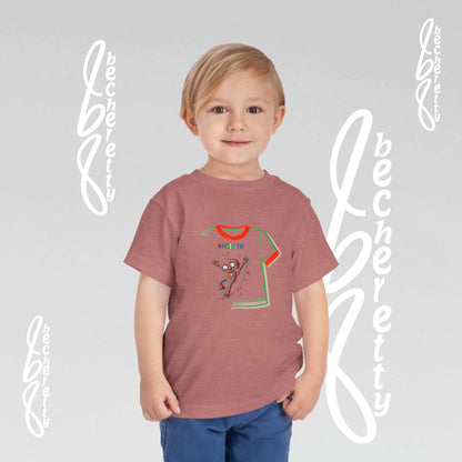 Toddler T-Shirt - Funny Robot Character Becheretty - Casual Kids outfit