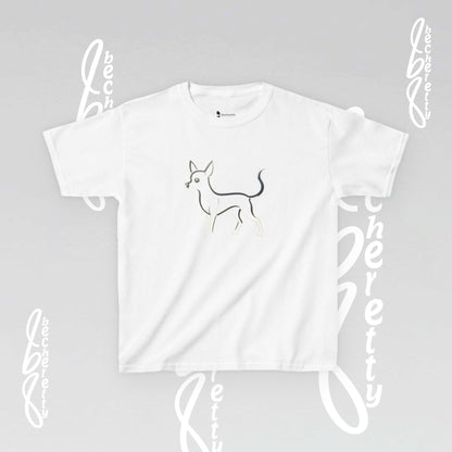 Adorable Dog Illustration Kids Tee - Cute Pet Shirt for Animal Lovers, Gift for Dog Owners, Casual Wear