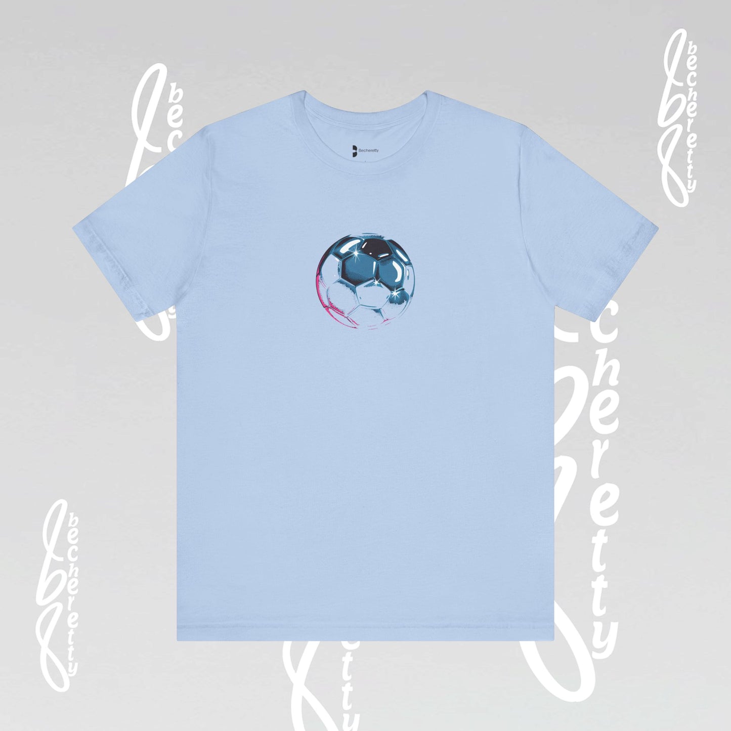 Artistic Soccer Ball T-Shirt - Becheretty Art Graphic - Active Lifestyle / Casual Wear