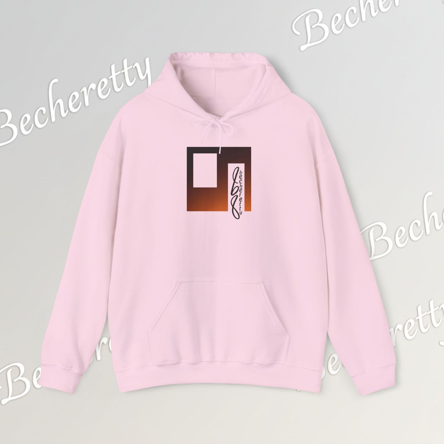 "The Horizon" Abstract Script Hoodie - Art Minimalist Becheretty - Everyday wear - Artistic & Cozy