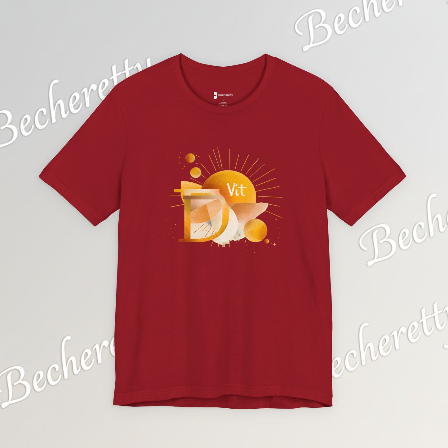Golden Source Tee "Vit.D" A statement piece from Becheretty that symbolizes vitality, optimism, and inner shine.