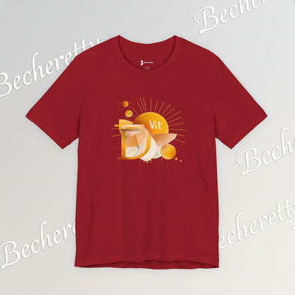 Golden Source Tee "Vit.D" A statement piece from Becheretty that symbolizes vitality, optimism, and inner shine.