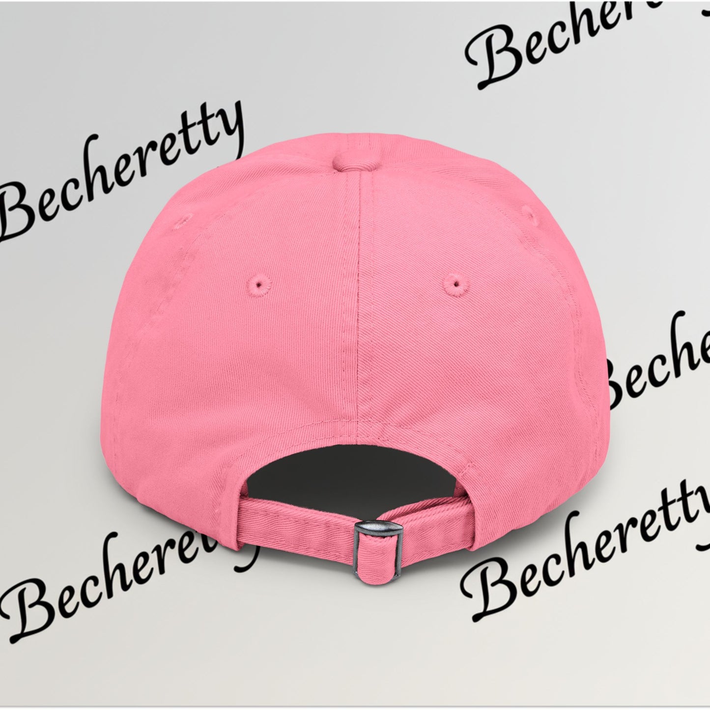 Dad Hat "Cubana" Art Graphic Becheretty — Pink Script Cap - An ideal and authentic gift for your friend