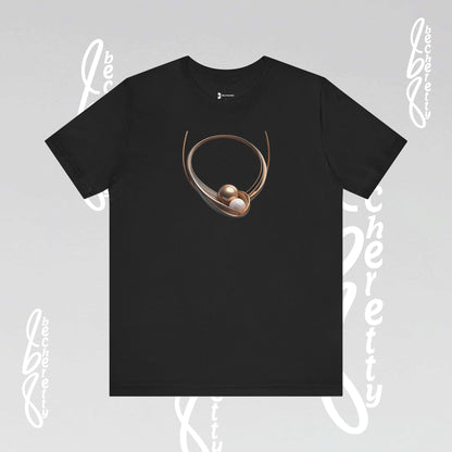 Elegant Pearl-Inspired - Graphic Tee Becheretty - Casual T-Shirt, Gift for Her, Stylish Summer Wear, Unique Fashion Statement