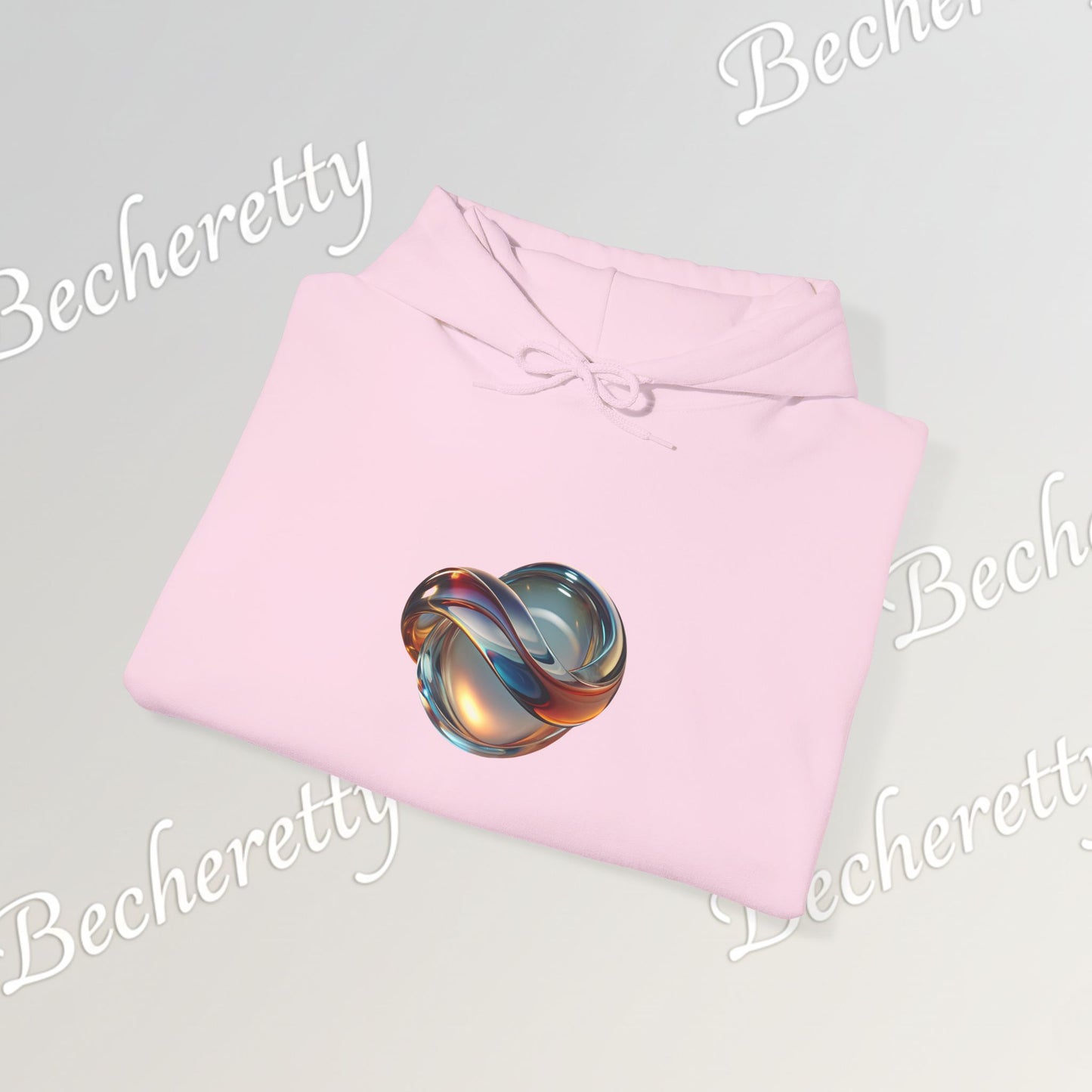 Futuristic, minimalist, and artistic vibe - Graphic Hoodie Becheretty | Surrealist Liquid Graphic