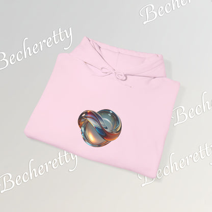 Futuristic, minimalist, and artistic vibe - Graphic Hoodie Becheretty | Surrealist Liquid Graphic