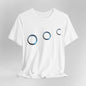 Moon Phase Tee — Minimal Lunar Circle T-Shirt - Art Graphic Becheretty - Everyday outfit