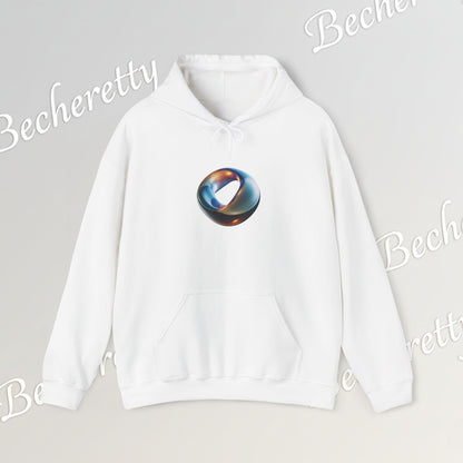 Futuristic Ring - Graphic Hoodie Becheretty - Minimal Artistic Jewel - Luminous Statement - Style is yours!