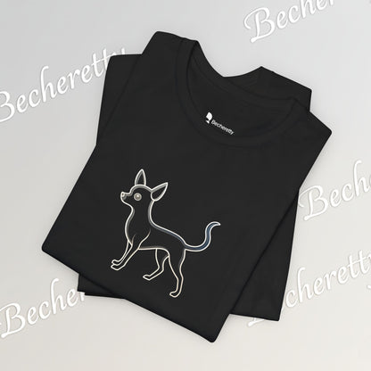 The Minimalist Muse: Chihuahua Line Art Tee Becheretty - "dog lovers"— less is often much more.