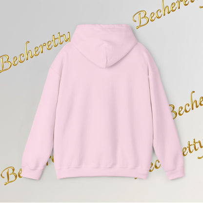 I'm OK Pink Brushstroke Hoodie — Optimistic Art Graphic Casual Sweatshirt