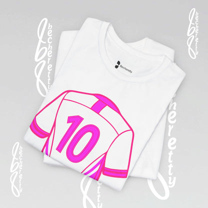 Number 10 Tee - Art Minimalist Graphic Becheretty - Game day - Casual wear - Perfect gift for sports fans.